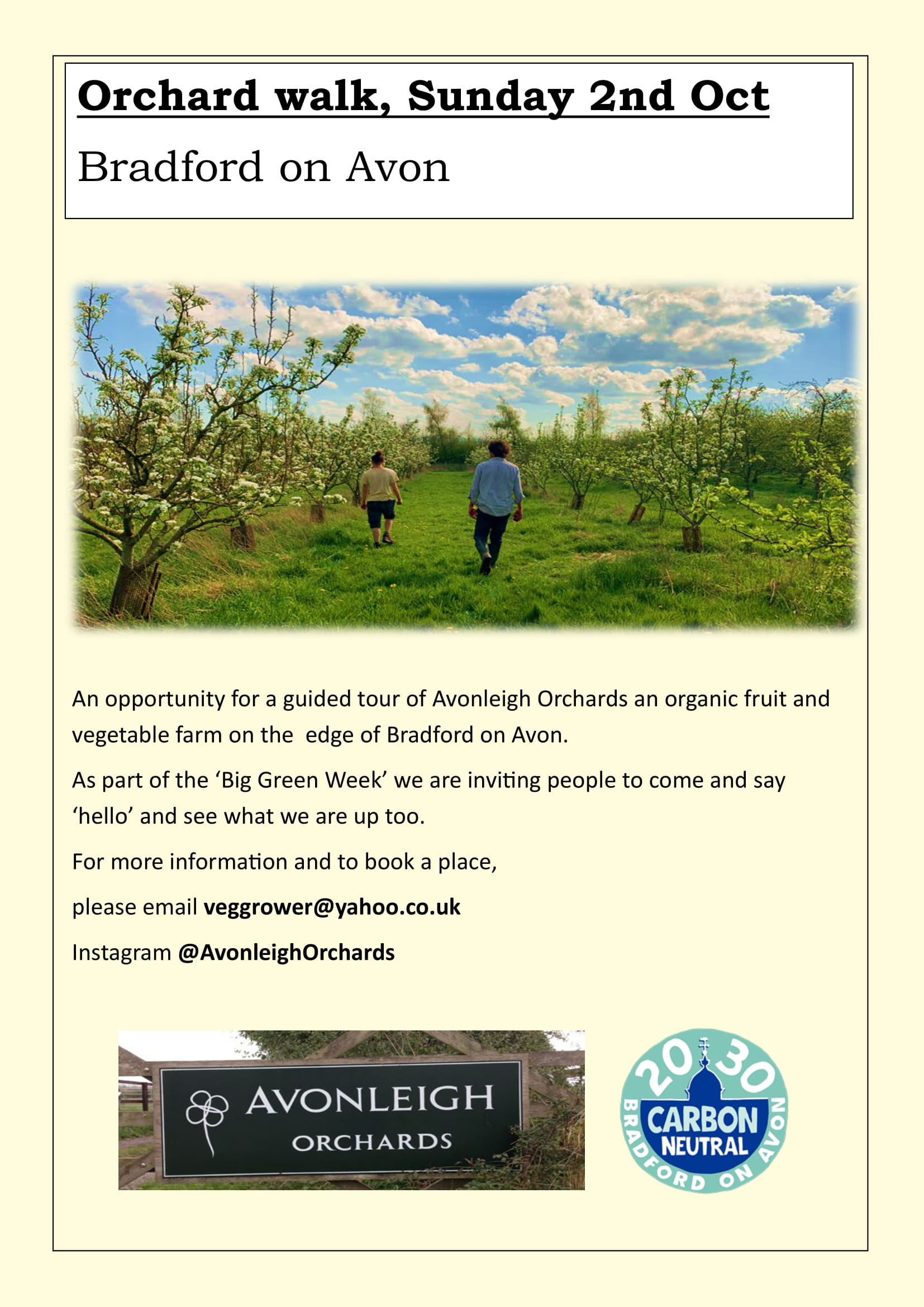 Great Big Green Week - Orchard Walk - Explore BOA